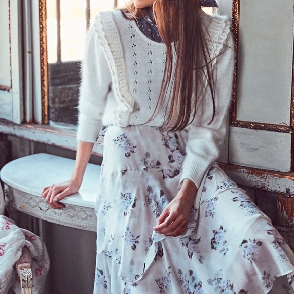 NWT LoveShackFancy Jasmine Pullover Sweater - Picture 5 of 16